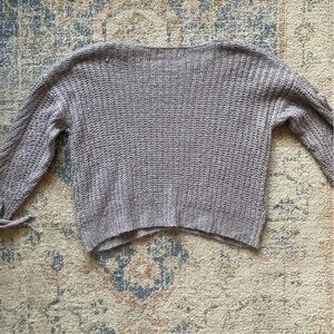 Cozy Gray Knit Sweater